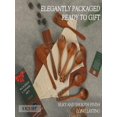 thumbnail image 2 of Juego de utensilios Soomgyeol Seom de madera de teca natural de 8 piezas, 2 of 8