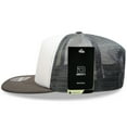thumbnail image 3 of Decky 1080 5 Panel High Profile Structured Foam Trucker Hat-White/Charcoal, 3 of 6