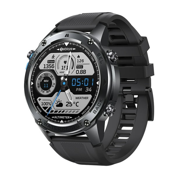 Fitness Tracker Zeblaze Stratos 2 Ultra GPS Smartwatch 10 Atm para Hombres Mujeres