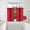 RED, variant on Gorgeous Home Linen 2pc Set Versatil Short Curtain Grommet Thermal Blackout Window Tier Unlined Panels 28"x36" Each Piece Solid Color Red