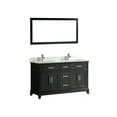 thumbnail image 2 of Vanity Art 60 inch double sink bathroom vanity set with super white engineered marble top., 2 of 9
