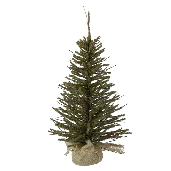 Northlight 2.5' Unlit Artificial Christmas Tree Warsaw Twig in Burlap Base