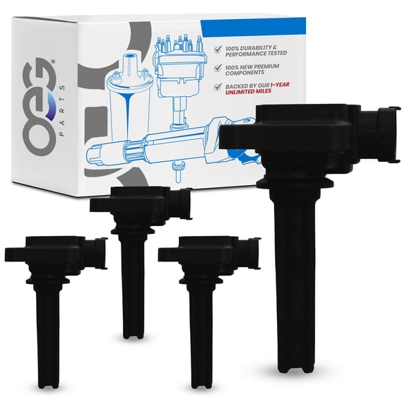 OEG Parts New Pack of 4 Ignition Coils Replacement For Saab 9-3 2.0L 2003-2011, 9-3X 2.0L 2010-2011 12787707 1208018 DMB1103 H6T60271 4PK