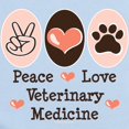 thumbnail image 2 of CafePress - Peace Love Veterinary Medicine Body Suit - Long Sleeve Cotton Baby Bodysuit, 2 of 4