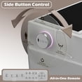 thumbnail image 5 of WinZo Square Smart Toilet Bidet For Modern Bathroom,Diamond-shaped Sleek Design Elonagted Rectangle 17" Comfort Bowl (White), 5 of 7