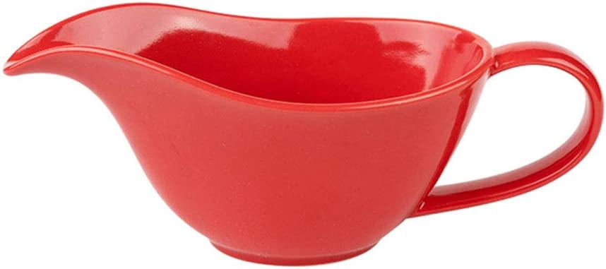 Classic Porcelain Easy Pour Gravy Sauce Boat Creamer Pitcher. 7 Oz
