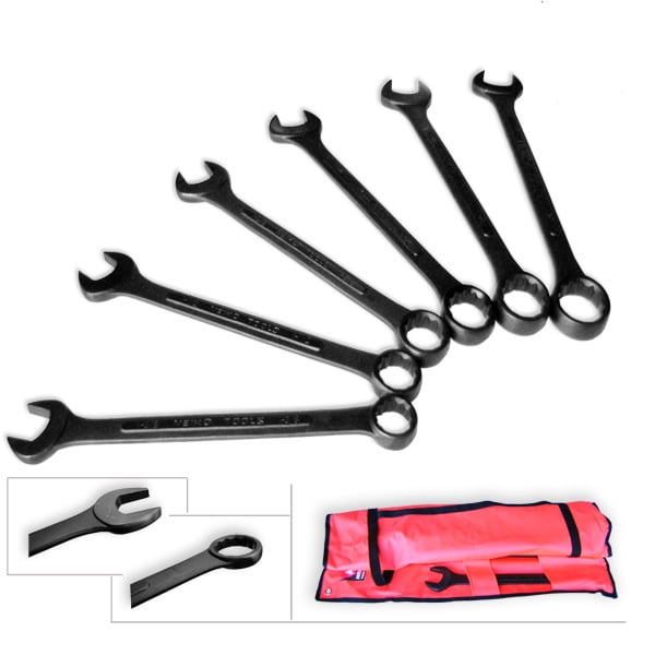 6 Piece Jumbo Combo Wrench Set Sae Standard 13/8", 1 1/2, 1 5/8, 1 3/4