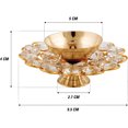 thumbnail image 5 of Shubhkart Brass Crystal Oil Lamp for Puja, 5 of 7
