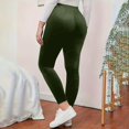 thumbnail image 5 of Women's Velour Yoga Pants High Waist Soft Warm Winter Leggings, 5 of 5