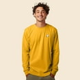 thumbnail image 3 of Dalix Ghost Embroidered Long Sleeve Tee Lightweight Soft Cotton Shirt Mens in Gold M Medium, 3 of 5