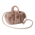 thumbnail image 3 of Fluffy Fuzzy Handbags Cloud Shoulder Bag Furry Purse Plush Faux Fur Mini Bag for Women Soft Warm Cute Crossbody Purse for Autumn Winter Daily Party, 3 of 5