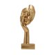 thumbnail image 3 of Estatuas de pensadores Mujeres Cara Arte Estatua Resina Moderno Simple Creativo Resumen Personaje Coleccionable Estatuilla para decoraciones de mesa Dorado Gloria Escultura Dama Pensadora, 3 of 9