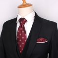 thumbnail image 2 of Corbata roja para boda, corbata de vino tinto a la moda para hombre, traje Formal, camisa, vestido, corbata de novio para mujer, regalos de negocios de lujo de 8CM yaoshenbao CONDUJO, 2 of 2
