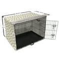 thumbnail image 6 of Bee Dog Crate Cover, Continuous Happy Buzzing Animal Pattern on Plain Backdrop, Easy to Use Pet Kennel Cover Small Dogs Puppies Kittens, 7 Sizes, Yellow Charcoal Grey, by Ambesonne, 6 of 6