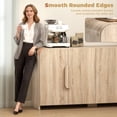 thumbnail image 4 of HOMCOM Buffet, Armoire Moderne de 62 Pouces avec Portes à Fermeture en Douceur, 4 of 10