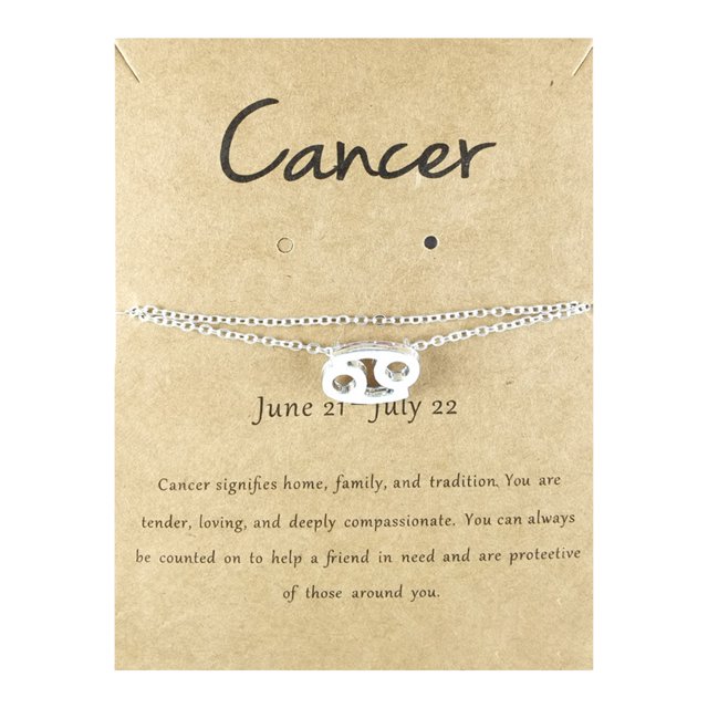 TopLLC Bracelets de Cheville Douze Constellations Bracelet de Cheville Alliage Carte de 12 Constellations Bracelet de Cheville un Bracelet de Cheville