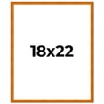 thumbnail image 2 of 18x22 Honey Brown Real Wood Picture Frame Width 0.75 inches | Interior Frame Depth 0.5 inches |, 2 of 8