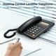 thumbnail image 2 of Teléfono de escritorio con cable Teléfono fijo con identificación de llamadas Pantalla LCD Brillo aj Irfora  Negro, 2 of 7