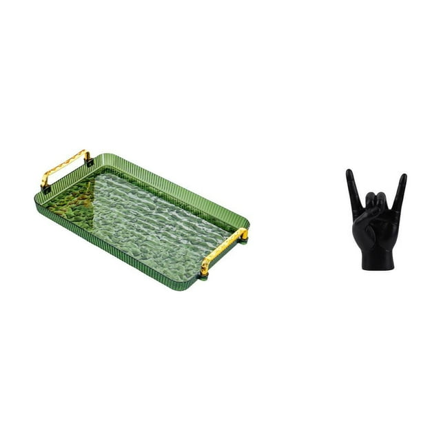 Bandeja Decorativa Con Forma De Mano Para Postres, Ideal Para Mesa De Centro, Servir Postres, Joyería O Como Organizador De Joyas. Perfecta Para El Comedor, La Casa, El Dormitorio O Fiestas.