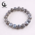thumbnail image 3 of Zhe Ying Natural Labradorite Beads Bracelet Healing Energy Gemstone Stretch Men Women Bracelets Surprise Jewelry Gift, 3 of 6