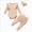 Beige, variant on 6-12 Months Infant Romper Baby Girls Ribbed Ruffle Long Sleeve Bodysuit And Pants Set With Bow Jumpsuit Long Sleeve Bodysuit Cute Newborn Clothes,Light Purple Jumpsuit One-Piece Jumpsuit