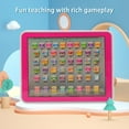 thumbnail image 4 of Pink Kids Tablet Boys Learning Pad With Led Teach Alphabet Numbers Math Early Development Interactive Electronic Toy Christmas Gifts Child Toys For Boys, 4 of 7