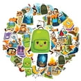 thumbnail image 2 of 35pcs-50pcs Cute Camping Stickers Nature Animal Decals Hiking Stickers for Luggage Laptop Guitar, 2 of 9