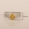thumbnail image 5 of 2.00 Ctw Round Shape Citrine Gemstone 925 Sterling Silver Solitaire Women Wedding Ring, 5 of 7