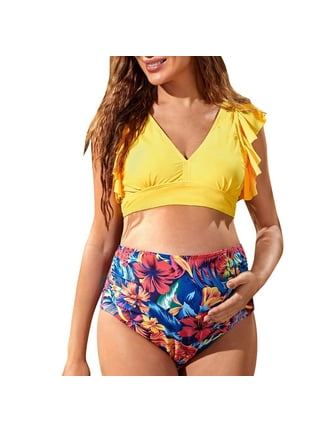 Swimsuit for Pregnancy Ladies Maternity Swimsuit with Shorts Stylish Casual  Floral Printed Beach Summer Bathing Suit Maternity Swimsuits for Women  Swimwear Women Skirt Pregnancy Swimming Costume : : Fashion