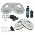 thumbnail image 2 of TRQ Rotor & Brake Pad Ceramic Performance Front Rear Kit w/Chemicals BKA16492 Fits select: 1994-1995 HONDA CIVIC EX, 1994-1996 ACURA INTEGRA, 2 of 6