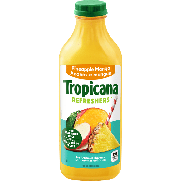 Tropicana®&nbsp;Pineapple Mango Fruit Beverage, 1.36L, 1.36L TROPICANA PINEAPPLE MANGO