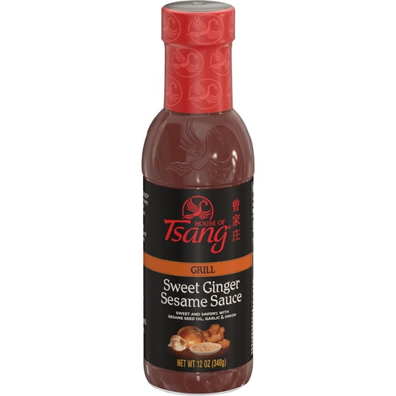 HOUSE OF TSANG Sweet Ginger Sesame Stir Fry Sauce, 12 Oz Bottle
