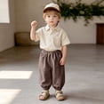 thumbnail image 5 of 3-4 Years Toddler Boys Joggers Pants Elastic Waist Sweatpants Kids Baby Soft Running Athletic Trousers Boys Baggy Sweatpants Yellow Pants, 5 of 5