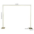 thumbnail image 5 of Fichiouy 9.8*9.8ft Metal Flowers Backdrop Stand Photography Background Frame for Wedding Party, 5 of 8