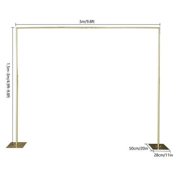 9.8*9.8feet Wedding Backdrop Backdrop Stand Kit for Weddings, Birthday Parties