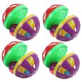 thumbnail image 3 of OUNONA 4pcs Kitten Bouncy Balls for Indoor Play Assorted Color Plastic Toys, 3 of 7