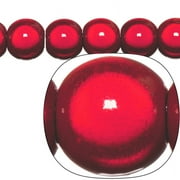 BEADS DISCOUNTER INC Miracle Beads, 12mm Large Hole(Pandora Size) Round, Red 2x27pcs pack, SAVE $1