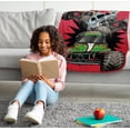 thumbnail image 2 of Kids Plush Throw Blanket – Soft & Cozy Fleece Throw for Bedroom & Couch Décor, Official Licensed Product, Red - Monster Jam, 46x60 - Throw Blanket, 2 of 4