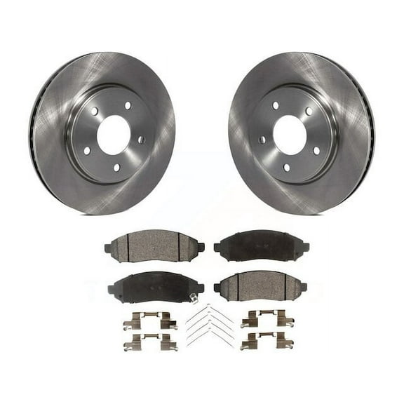 Front Brake Pad and Rotor Kit - Compatible with 2015 - 2018 Chevy City Express 2016 2017