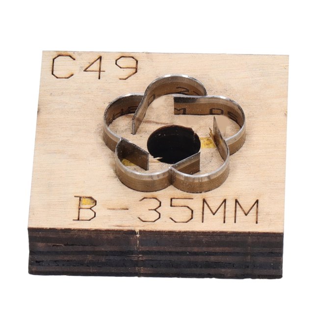 Troquelador de cuero C49 B, estilo de flor, alta nitidez, fácil corte, acero duradero, Base gruesa, troquel de corte de cuero