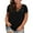 Black, variant on Dellytop Womens Short Sleeve V Neck Criss Cross T-Shirt Plus Size