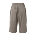 thumbnail image 6 of Cotton Linen Capri Pants for Women Lightweight Elastic Waist Loose Fit Straight Leg Casual Capris with Pockets, 6 of 6