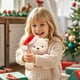 thumbnail image 5 of Peluche de Oso de Navidad | Figura de peluche articulado y suave, algodón blanco | 11,8x9,8x5,9 pulgadas | Decoración festiva para la casa navideña, somnífero, idea de regalo, 5 of 6
