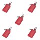thumbnail image 3 of Cartera de cuero vintage Qarigey llavero portátil Vino rojo, 3 of 5
