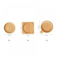 thumbnail image 2 of Wooden Bamboo Tea Coffee Cup Pallet Mat Mug Bowl Beech Pad Coaster Holder, 2 of 5