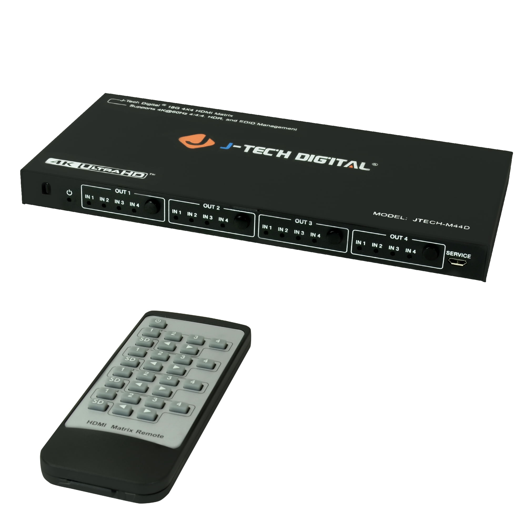 Hot 4x2 HDMI Matrix Switch Splitter Selector Remote Control 3D 1080P ARC TMDS 