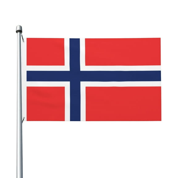 Norway Flag Flags 3 X 5 Foot Printed Bright And Vivid Colors Flag With Two Grommets