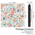 thumbnail image 2 of Floral Rubber Table Mat 31.5x31.5 Inches for Adult Game Night Primary Use for Mahjong Tiles Secondary Use for Cards and Boards, 2 of 7