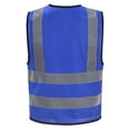 thumbnail image 3 of Chaleco de seguridad AYKRM Nivel 2 de alta visibilidad azul grande, 3 of 6