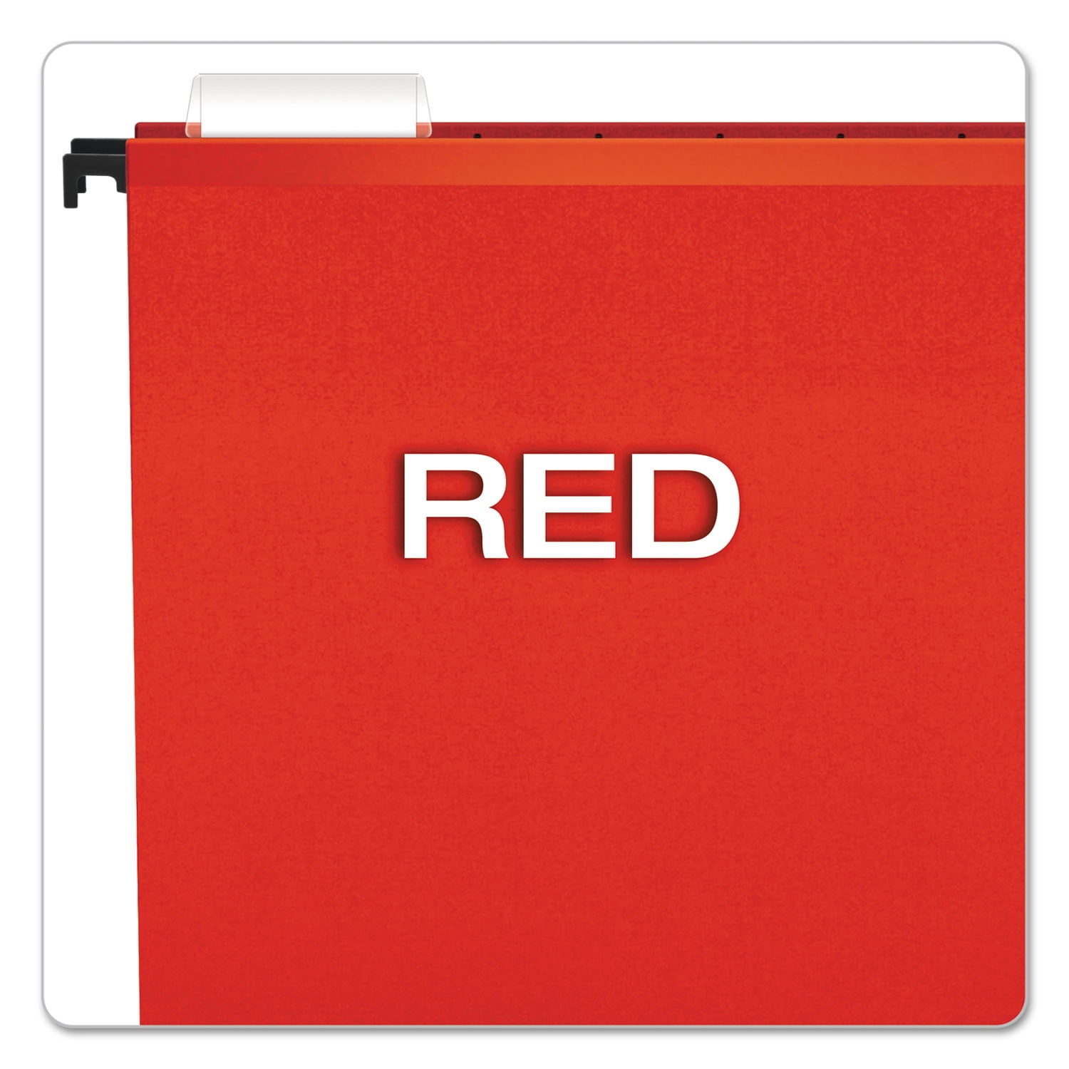 Pendaflex SureHook Hanging File Folder, Letter Size, 1/5 Cut Tabs, Red, Pack of 20